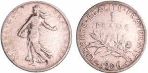 France - Troisième république (1871-1940) - 1 franc Semeuse 1906