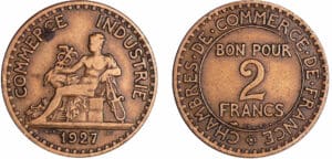 France - Troisième république (1871-1940) - 2 francs Chambre de commerce 1927
