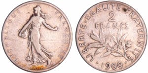 France - Troisième république (1871-1940) - 2 francs Semeuse 1900