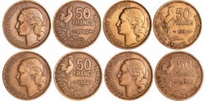 France - Quatrième république (1947-1959) - Lot de 4 * 50 francs G. Guiraud