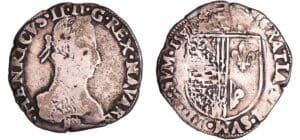 France - Navarre - Henri III de Navarre, II de Béarn - Demi-franc 1581 (Saint-Palais)