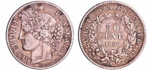 France - Deuxième république (1848-1852) - 50 centimes Cérès 1850 A (Paris)