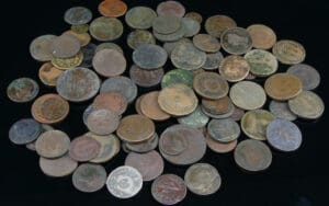 France - Lot révolution 83 monnaies 2 sols, décimes, 12 deniers, 5 centimes, monnerons…