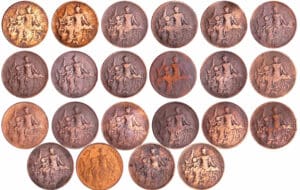France - Troisième république (1871-1940) - 5 centimes Dupuis lot de 22 monnaies
