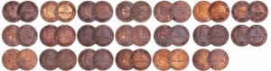 France - Troisième république (1871-1940) - 2 centimes Cérès lot de 20 monnaies