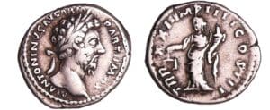 Marc Aurèle - Denier (167, Rome) - L'Equité