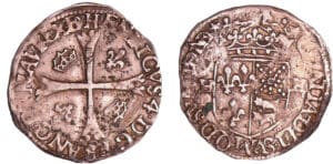 France - Henri IV (1589-1610) - Douzain de Béarn - 1er type - 1591 (Morlaàs)