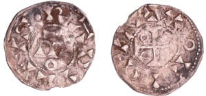 France - Berri - Seigneurie d'Issoudun - Raoul II - Denier