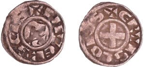 France - Nivernais - Comté de Nevers - Hervé de Donzy - Denier