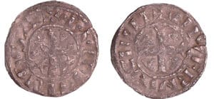 France - Nivernais - Comté de Nevers - Mahaut II - Denier