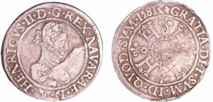 France - Navarre - Henri III de Navarre, II de Béarn - Franc 1581 (Pau)