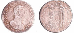 France - Navarre - Henri III de Navarre, II de Béarn - Teston 1574 (Pau)