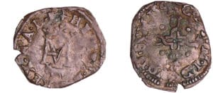 France - Navarre - Henri III et Marguerite de Valois - Liard 1551 (Pau)