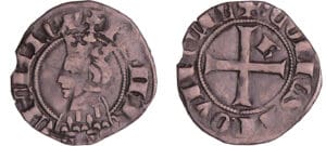 France - Provence - Charles II d'Anjou - Double denier (Saint-Remy)