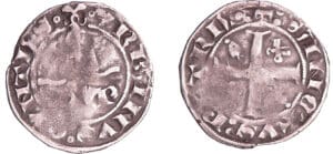 France - Comtat venaissin - Urbain V - 1/4 de gros d'argent
