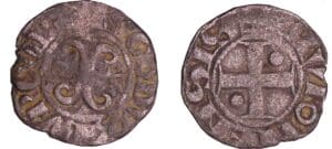 France - Bourgogne - Hugues IV ou V - Denier (Dijon)