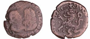 France - Franche-Comté - Albert et Isabelle - Double denier (Dole)