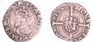 France - Franche-Comté - Charles Quint - 1/2 carolus 1557 (Besançon)
