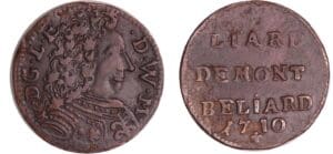 France - Franche-Comté - Léopold-Eberhard - Montbéliard - Liard 1710