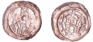 France - Alsace - Strasbourg - Monnaie épiscopale - Henri I de Hasenbourg - Denier (1230-1250)
