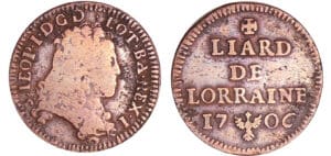 France - Lorraine - Duché de Lorraine - Léopold 1er - Liard 1706 (Nancy)