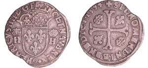 France - Henri IV (1589-1610) - Douzain - 1594 (Clermont en Auvergne)