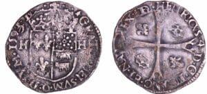 France - Henri IV (1589-1610) - Douzain de Béarn - 1er type - 1593 (Morlaàs)
