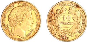 France - Deuxième république (1848-1852) - 10 francs Cérès 1851 A (Paris)