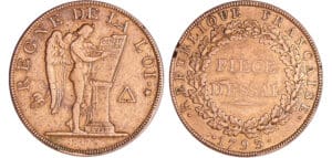France - Convention (1792-1795) - Pièce d'essai au module de 2 sols 1793