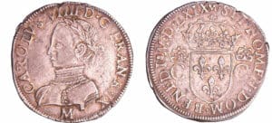 France - Charles IX (1560-1574) - Teston - 2ème type - 1569 M (Toulouse)