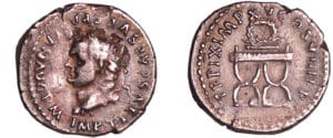 Titus - Denier (80, Rome) - Chaise curule
