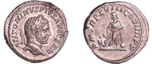 Caracalla - Denier (215, Rome) - Esculape