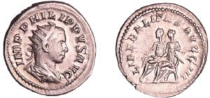 Philippe II - Antoninien (247, Rome) - La Paix