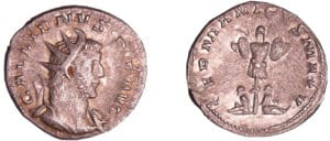 Gallien - Antoninien (257-258, Cologne) - Trophée