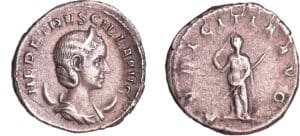 Etruscille - Antoninien (250-251, Rome) - La Pudeur
