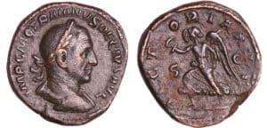Trajan Dèce - Sesterce (249, Rome) - La Victoire