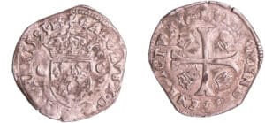 France - Charles X (1589-1590) - Douzain aux 2 C - 1er type - 1593 & (Aix)
