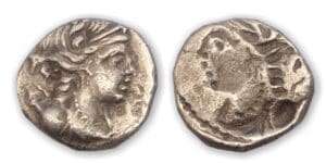 MARSEILLE - Drachme légère (130-121 av. J.-C.) frappe incuse