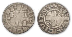 Philippe II Auguste - Denier d'Arras 1er type