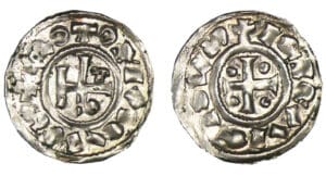 Normandie - Richard 1er et Hugues archevêque de Rouen - Denier