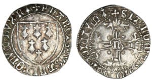 Bretagne - François II - Blanc d'argent à l'écu (Nantes)