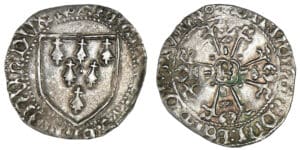 Bretagne - François II - Blanc d'argent à l'écu (Rennes)