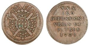 Siège de Lille - 20 sols Boufflers 1708