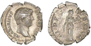 Hadrien - Denier (137, Rome) La Fidélité