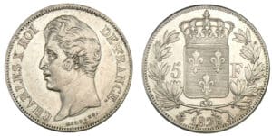 5 francs Charles X - 2ème type 1828 A (Paris)