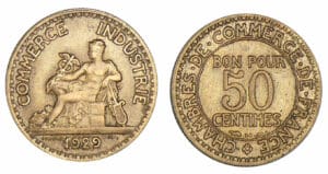 50 centimes Chambre de commerce 1929