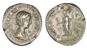 Plautille - Denier (202, Rome) La Concorde