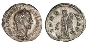 Alexandre Sévère - Denier (226, Rome) L' Abondance