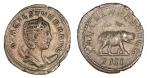 Otacilie - Antoninien (248, Rome) Hippopotame