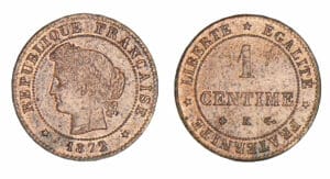 1 centime Cérès 1872 K (Bordeaux)